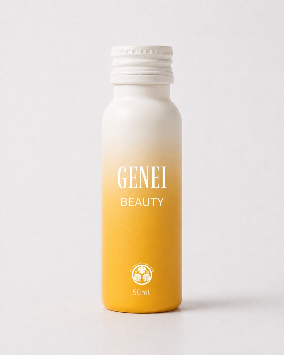 GENEI BEAUTY ボトル(白からイエローへのグラデーション)